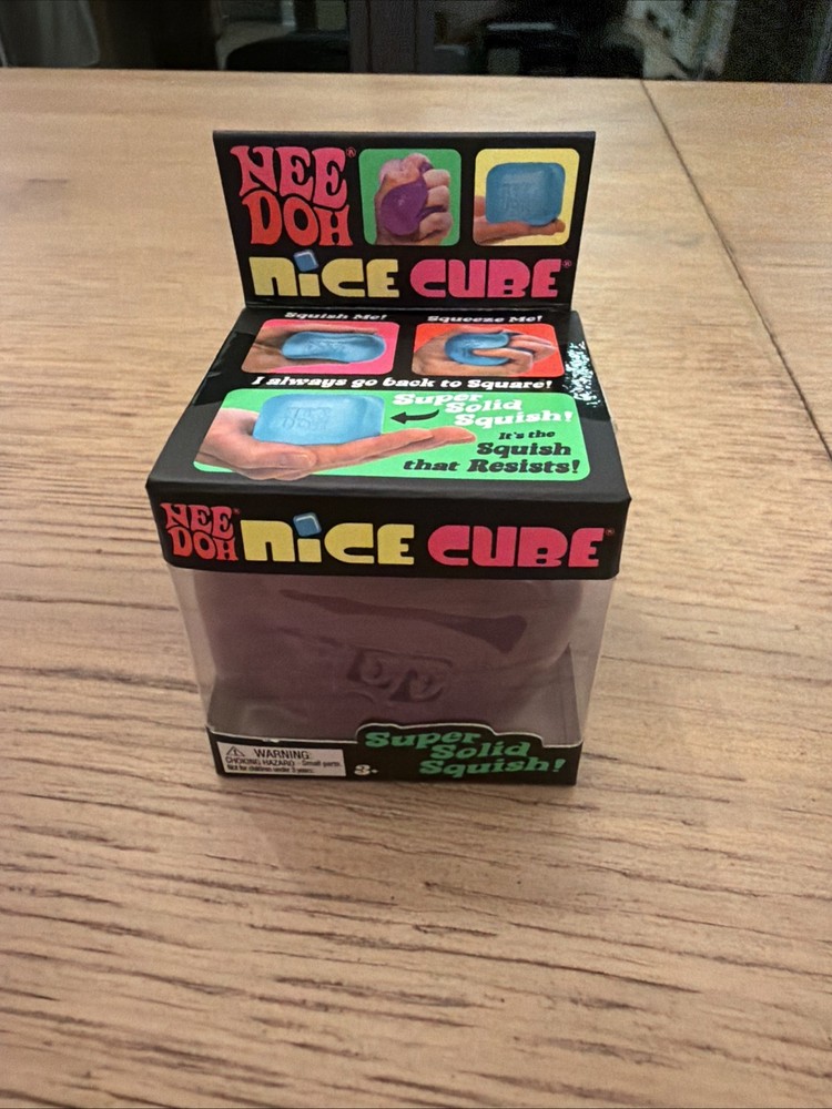 Nee Doh Nice Cube Super Solid Squishy Stress Relief Toys Purple 💜