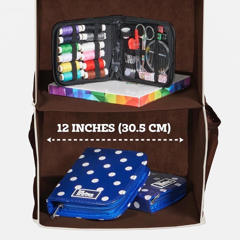 5-Shelf Hanging Closet Organizer - Stylish Space-Saving Solution for Closets