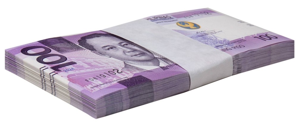 Philippines 100 Piso, 2024, P-232Aa.2, UNC X 100 PCS Bundle Pack