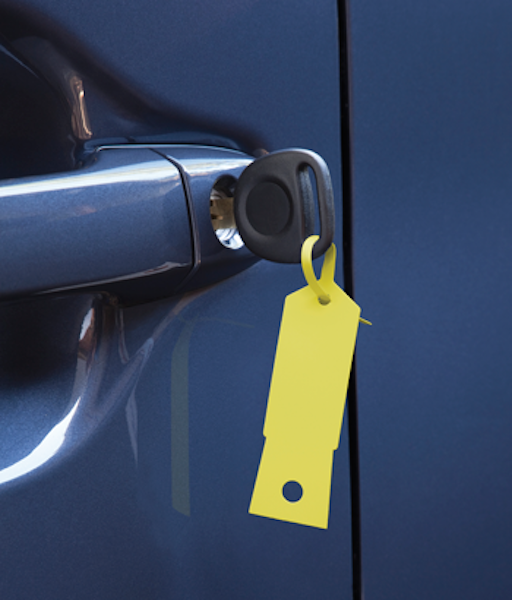 Arrow Disposable Plastic Key Tags-RED x 500 -FREE POST