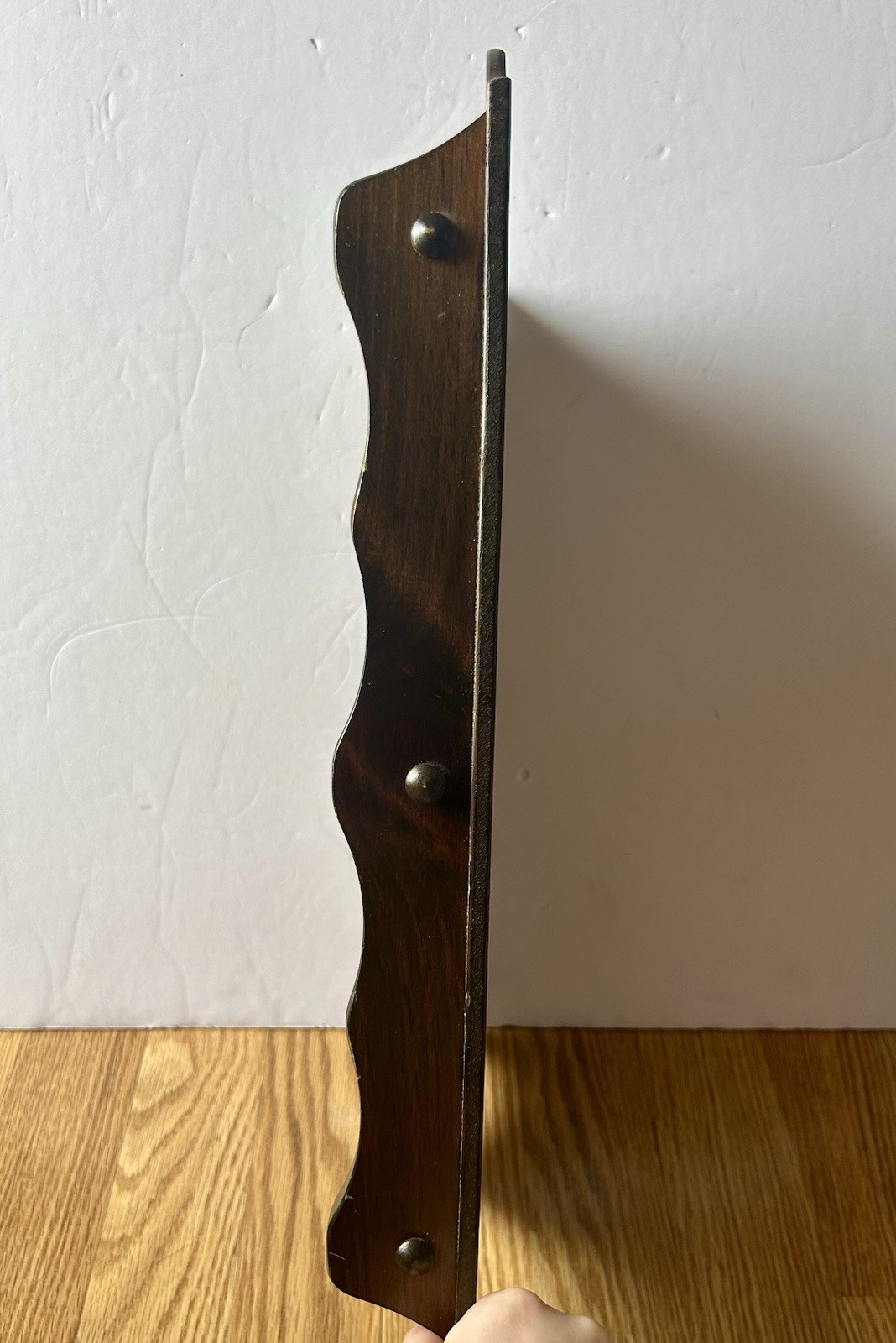 Vintage Wooden Spoon Holder Rack Wall Display 18 Slot Beautiful Condition