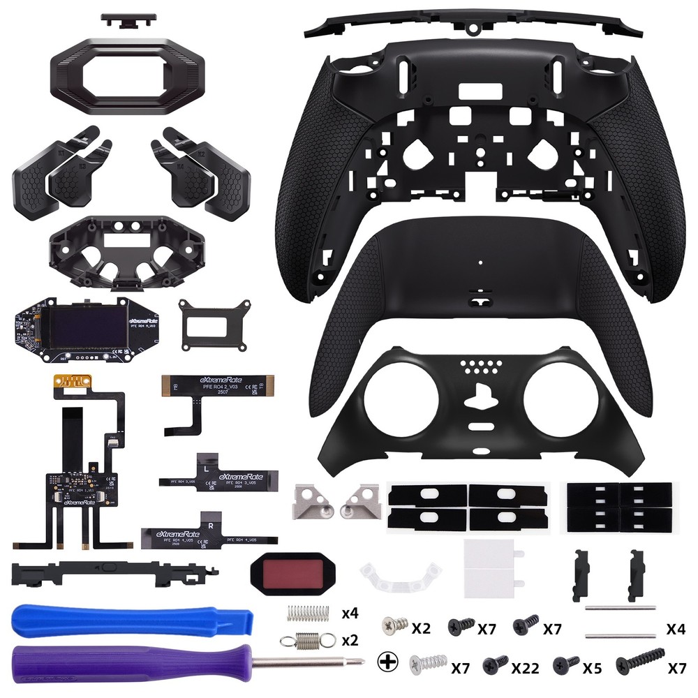 eXtremeRate Beyond Back Paddles Kit for PS5 Edge Controller Grips Bottom Shell