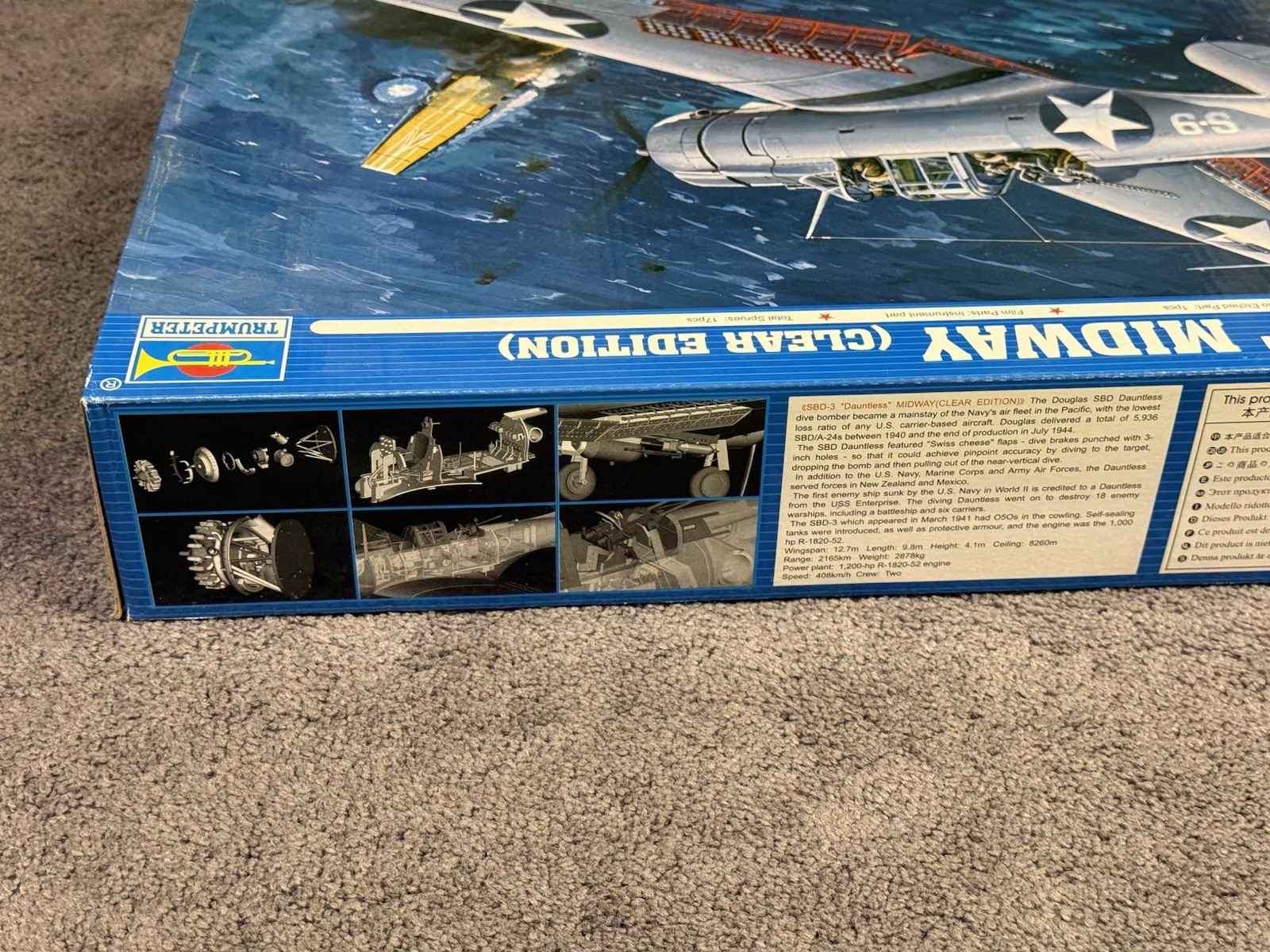 Trumpeter 1/32 SBD-3 “Dauntless” Midway Clear Edition New Sealed Parts