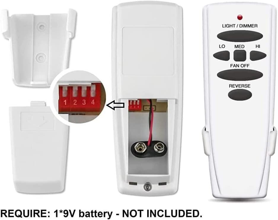 Reversing Ceiling Fan Remote Control for Hampton Bay Hunter UC7078T CHQ7078T