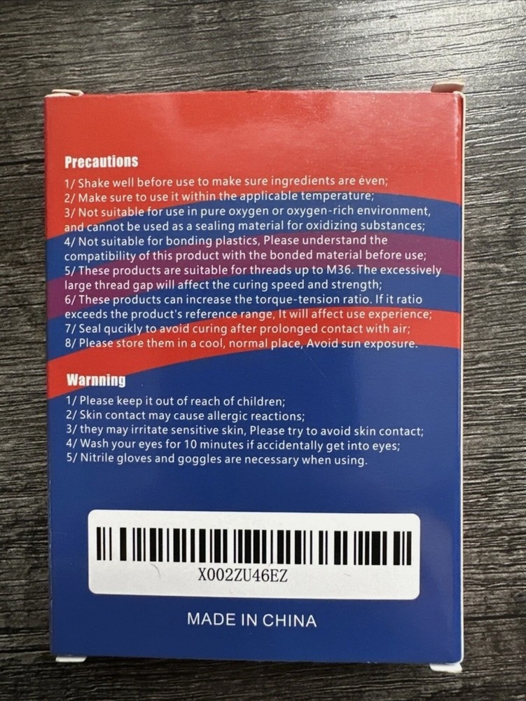 Threadlocker 242,243,271,222 4 pack