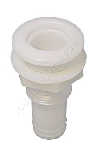 Acetal Skin Fitting 3/4 inch White Straight