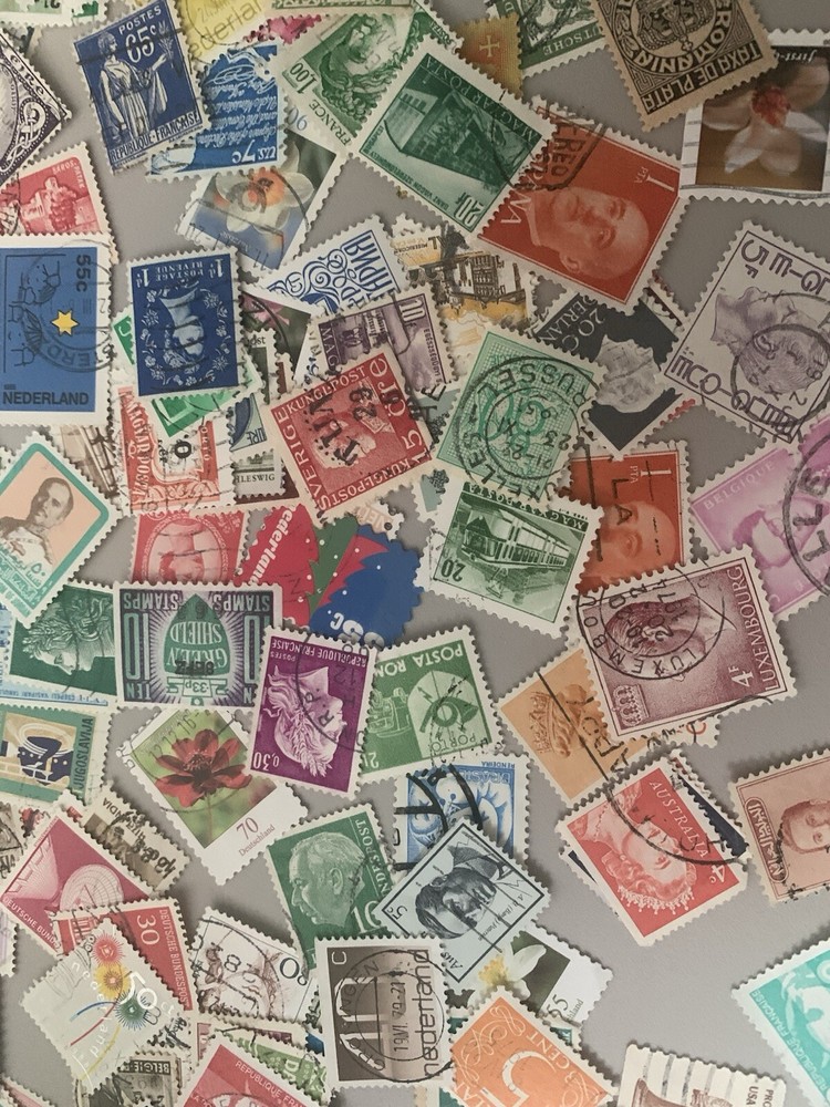 100+ Different Small Worldwide Stamps