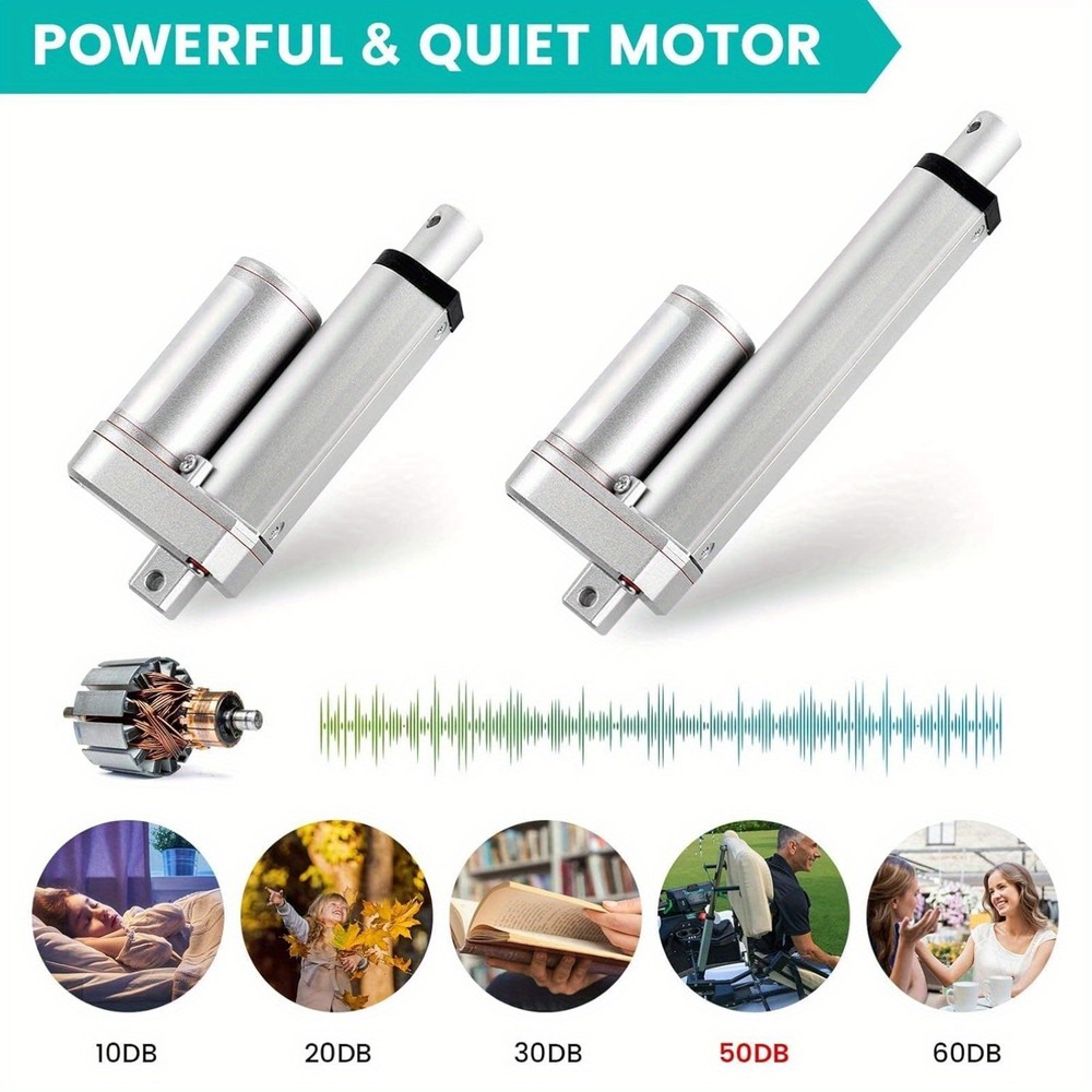 12" Heavy Duty 330lbs/1500N Solar Tracker Linear Actuator Multi-Functions