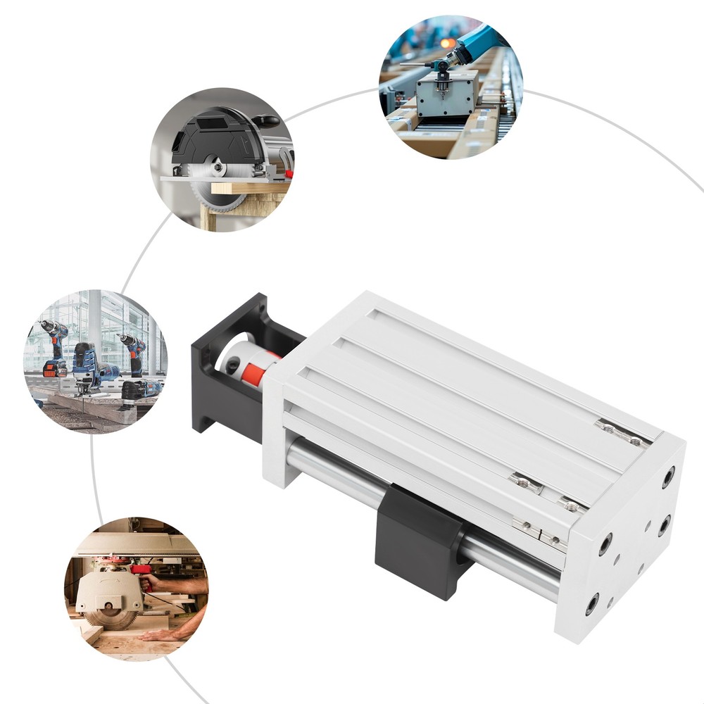 100mm stroke Ball Screw Rail Slide Linear Guide Stage Manual Table CNC Linear