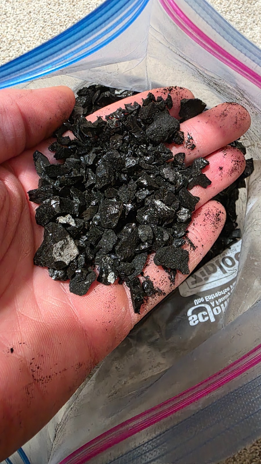 Reprocessed Smelting Slag (Gold/Silver Recovery), Approx. 1 gallon