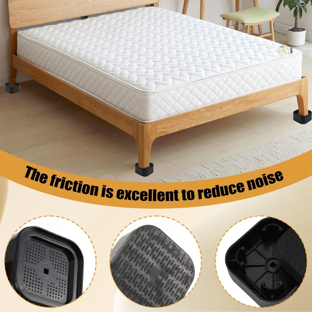 Furniture Risers Adjustable Bed Risers 1.38In Stackable Heavy Duty Bed2111
