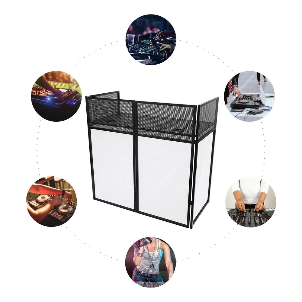 Event Table DJ Display Rack Floorstanding Display Rack Portable DJ Facade Booth