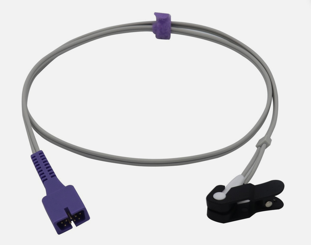 Philips Ear Lingual Compatible SpO2 Sensor w/ Black Adapter - Same Day Shipping