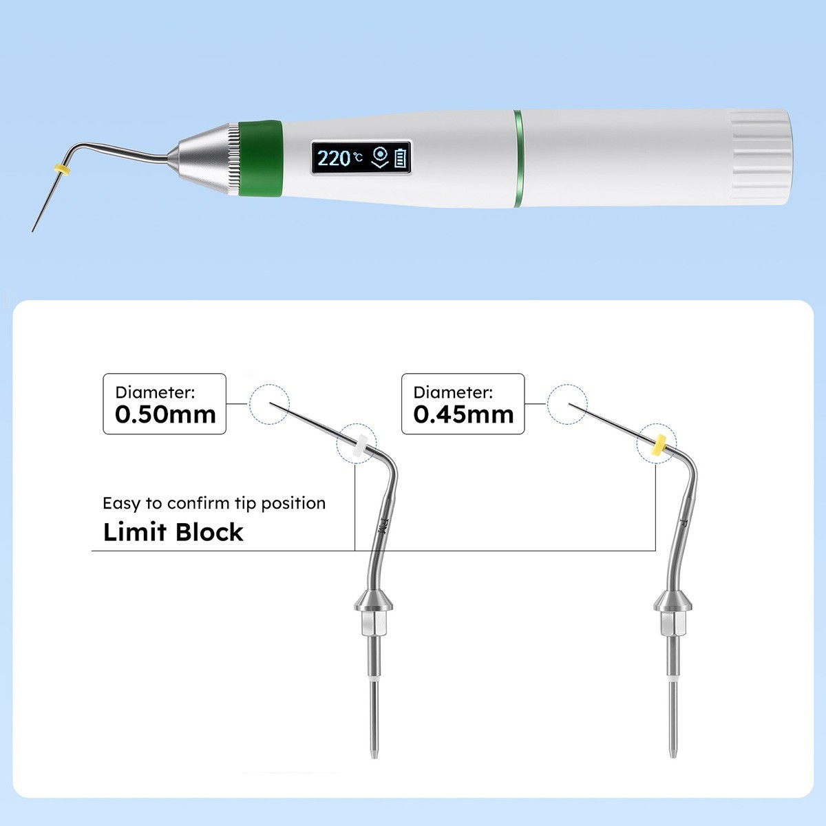 Sistema de obturación endodoncia gutapercha Dental pluma calentada para /consejo