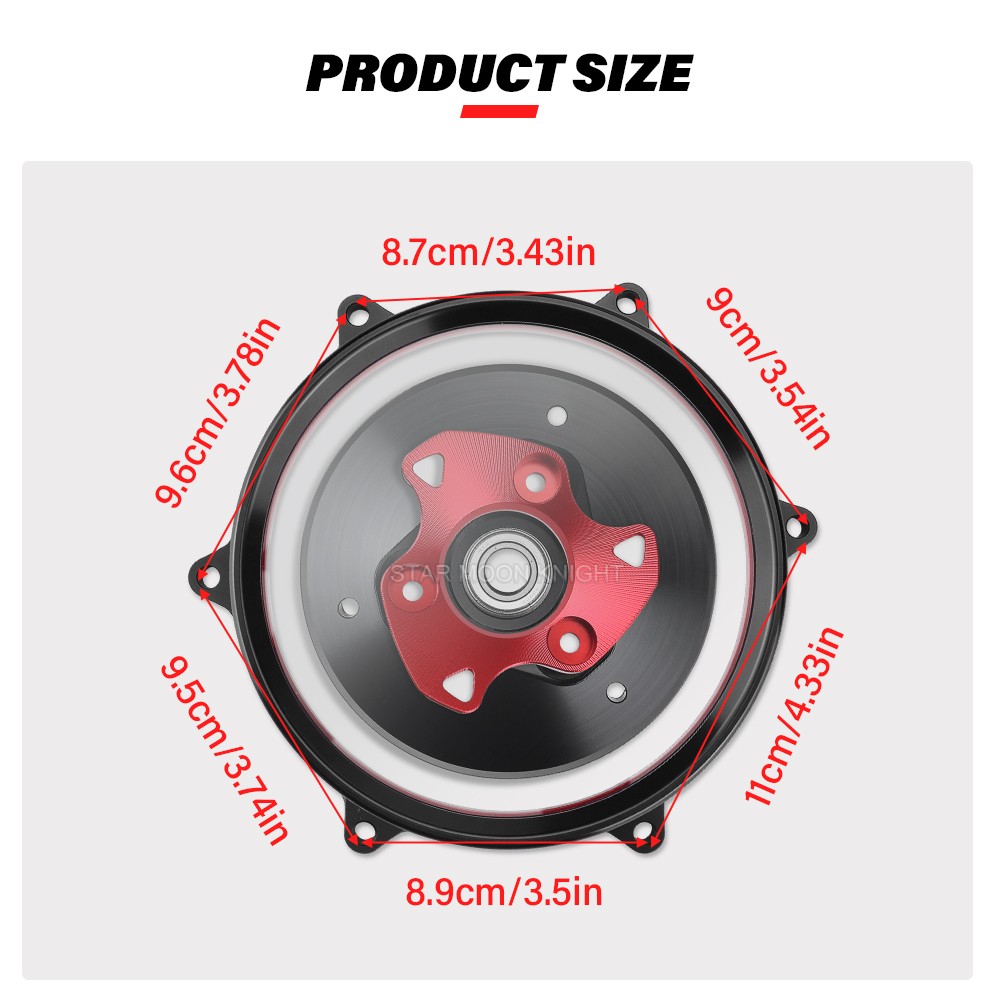 For Ducati 1199 1299 959 Panigale CorSe Streetfighter V2 Clear Clutch Cover