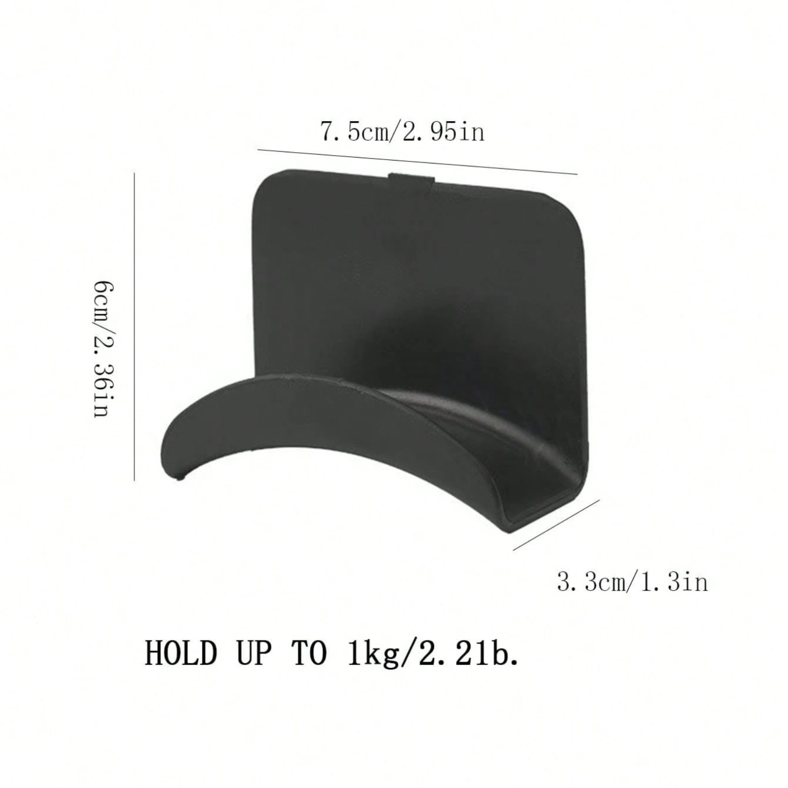 Wall-Mount Headphone Hanger Hook Adhesive No-Drill Gaming Headset Stand Hat Rack