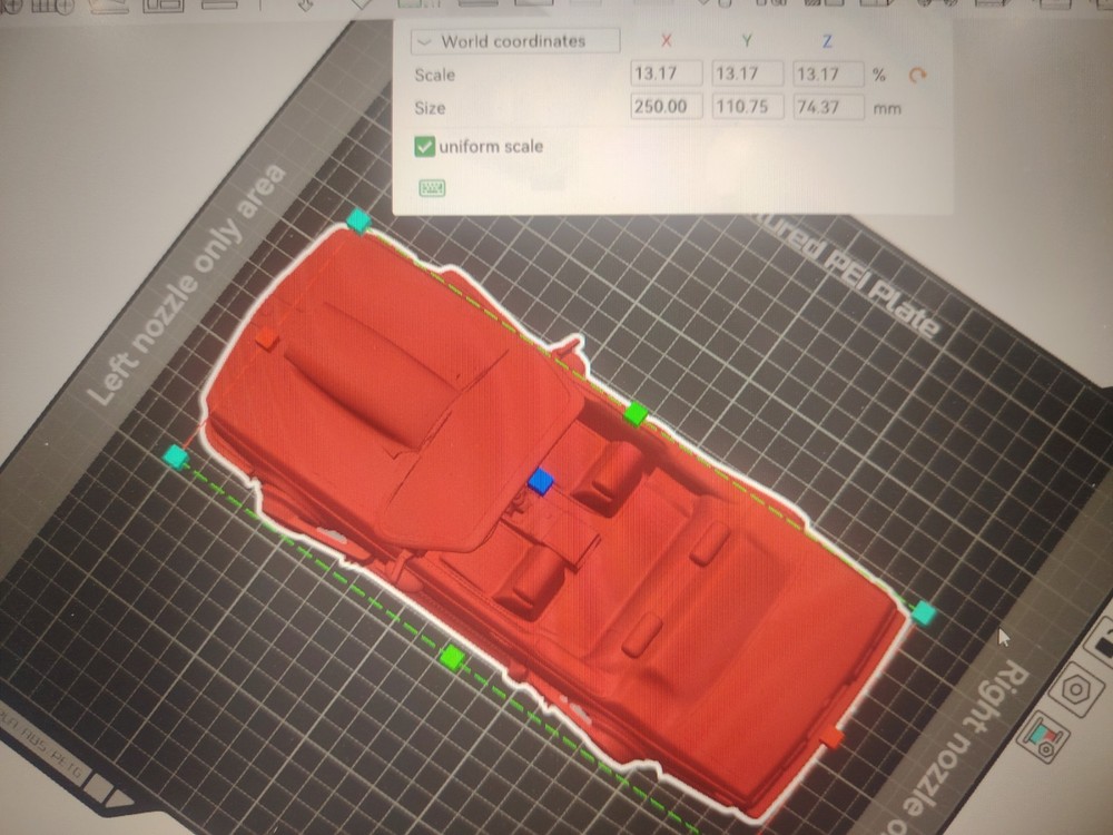 Back to the Future 3D Printed Biff Bmw