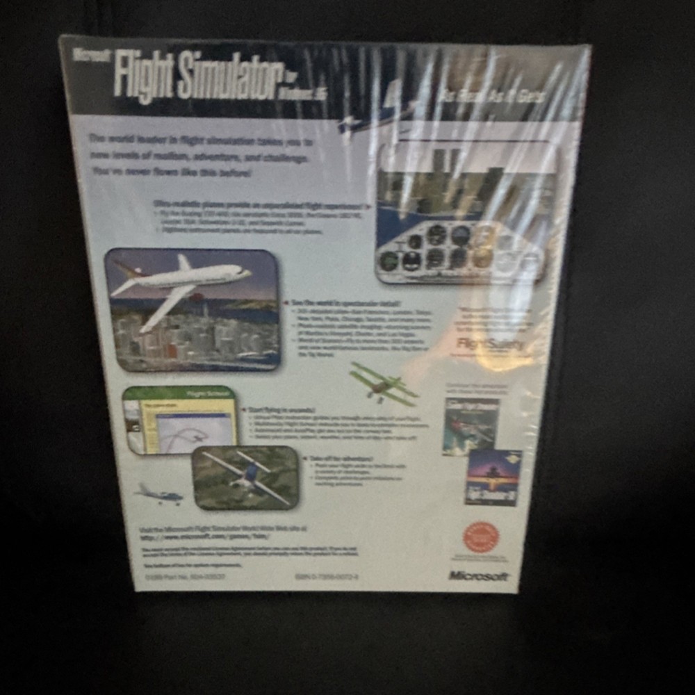 Microsoft Flight Simulator CD English Windows 95 98 Flight Simulation
