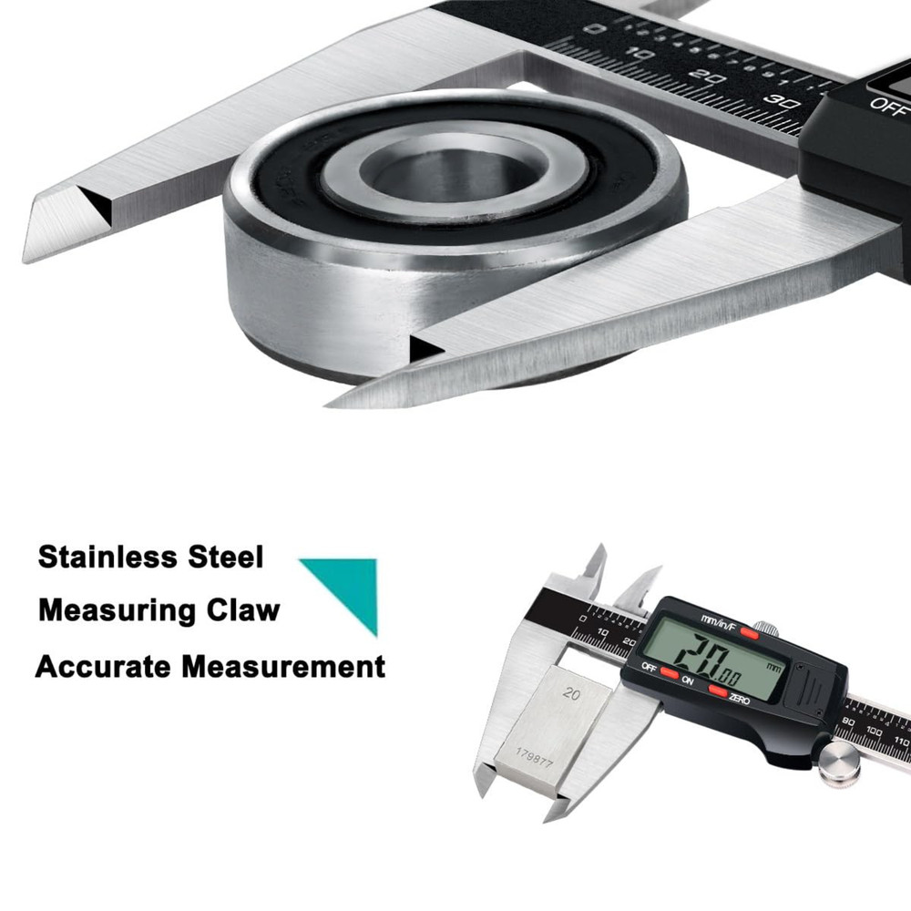 Micrometer Caliper Tool, 12Inch Digital Caliper, Vernier Caliper with Stainless