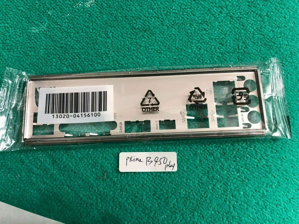 ASUS PRIME B450 PLUS ,PRIME B450-PLUS  IO SHIELD BACK_PLATE ( METAL)