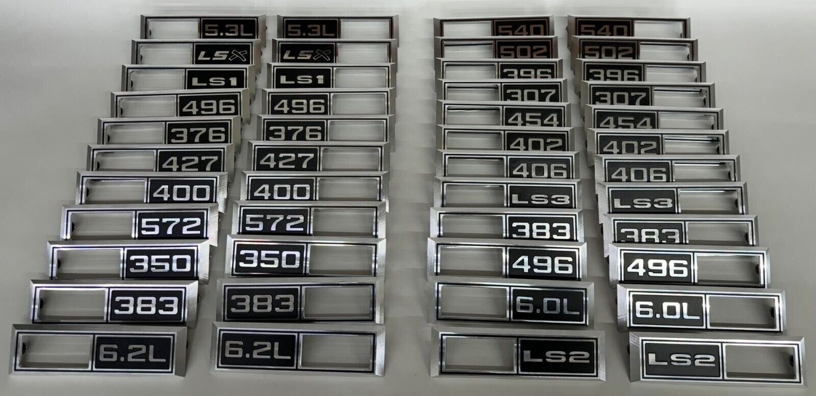 1968 Chevelle Impala Nova '454' Emblem Marker Light Bezel Front Fender Billet