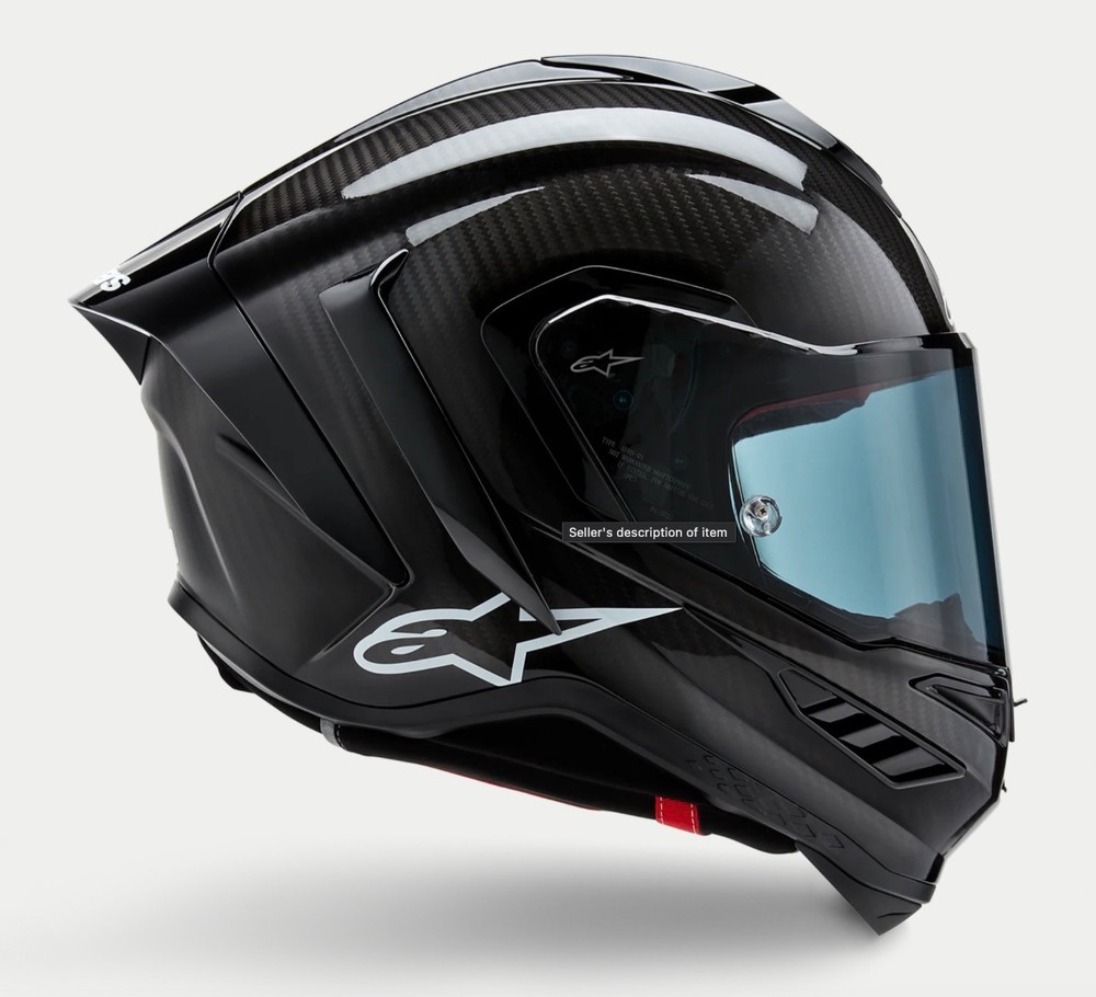 Alpinestars Supertech R10 Solid Helmet, Carbon Shell, CE-Certified Large