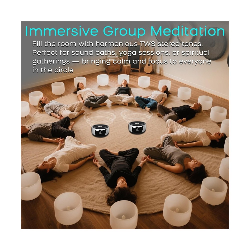 Sound Frequency Instruments, Meditation Tone TWS Machine- Solfeggio Bath Devi...