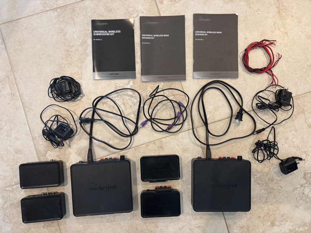 Rocketfish Universal Wireless Rear Speaker (2x) and Subwoofer Kit