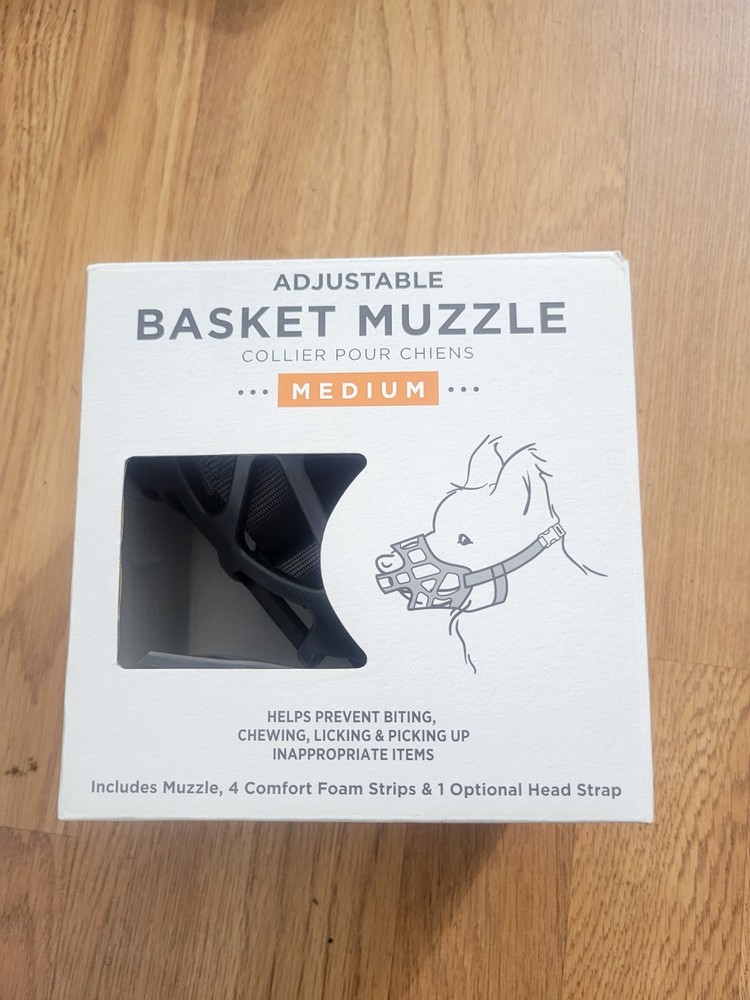 Top Paw Training Adjustable Dog/Canine Basket Muzzle MED