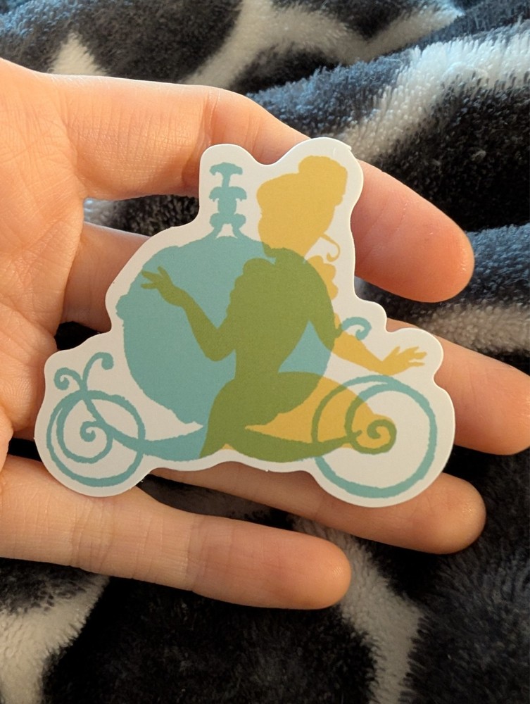 Cinderella, Disney, Princess, Sticker