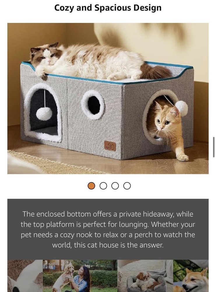 Bedsure Comfy Cat House