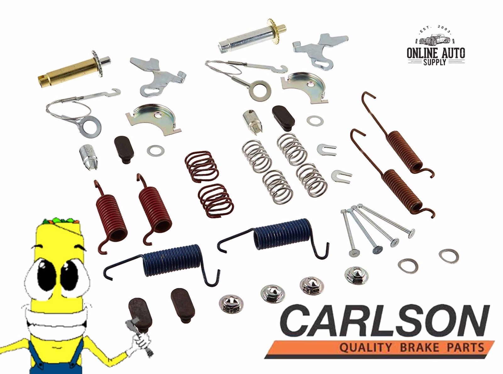 Premium Carlson Brake Drum Hardware Kit for Ford F-150 1975-1996 Left & Right