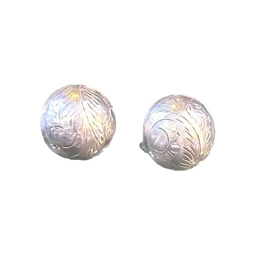 Vintage Sterling Silver 925 Earrings 2 Pair Thailand Substantial Silver