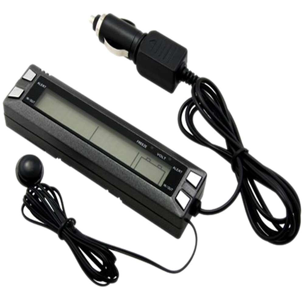 Multifunctional Car Luminous Clock Car Thermometer Voltmeter Temperature Alarm