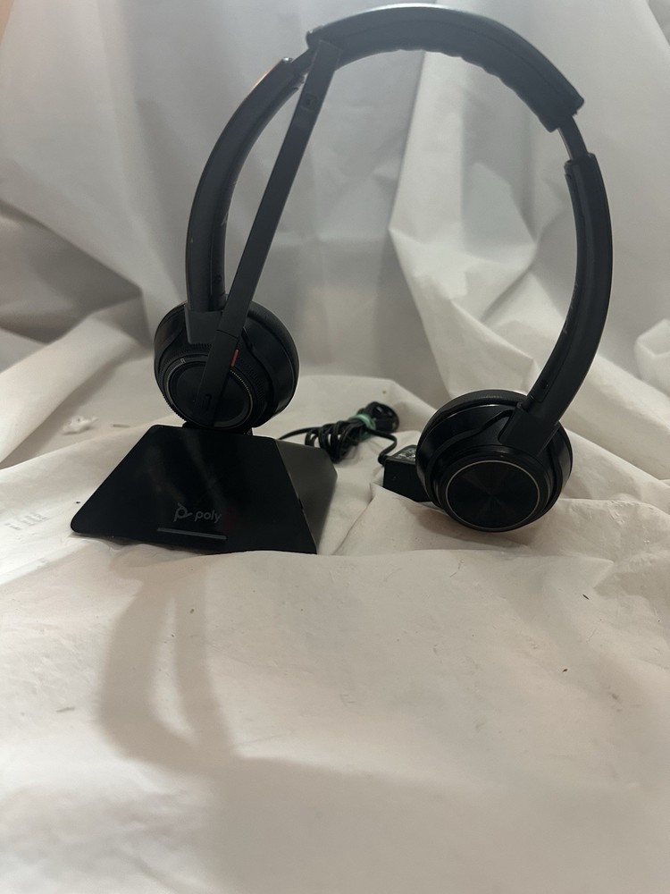 Tested Plantronics Poly SAVI 8200 Wireless DECT Headset Active Noise Cancel Gda