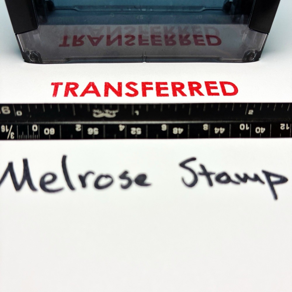 Transferred Rubber Stamp Red Ink Self Inking Ideal 4913
