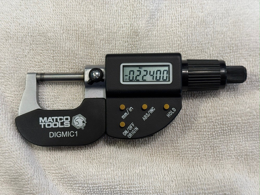 Matco Tools DIGMIC1 Digital Outside Micrometer (0-1") - TESTED & WORKING