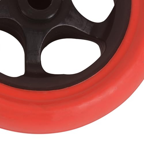 Motorcycle Stand Wheels Replacement for Front Lift Stand Inner Black+Outer Red