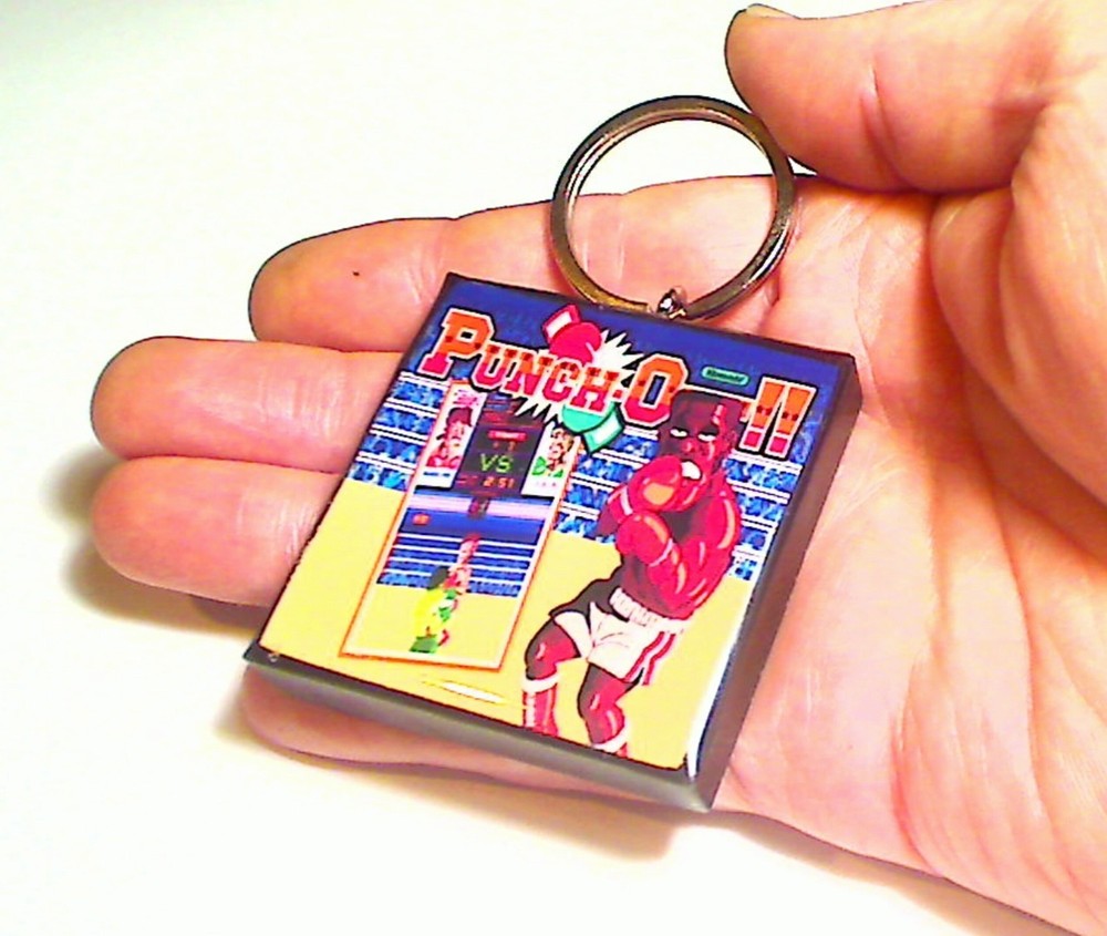 Punch-Out Arcade Coin Door accessory Keychain