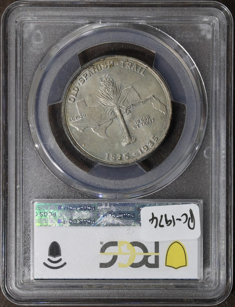1935 (MS66 CAC) Spanish Trail Commemorative Half Dollar 50C PCGS