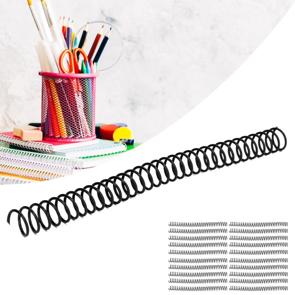 20Pcs Plastic Spiral Binding Coils Durable Convenient For Office Students Use