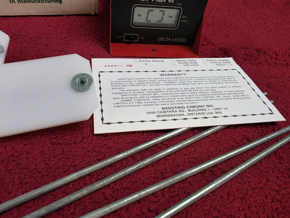 Shooting Chrony Delta Model Chronograph Archery FPS Meter W/box Working