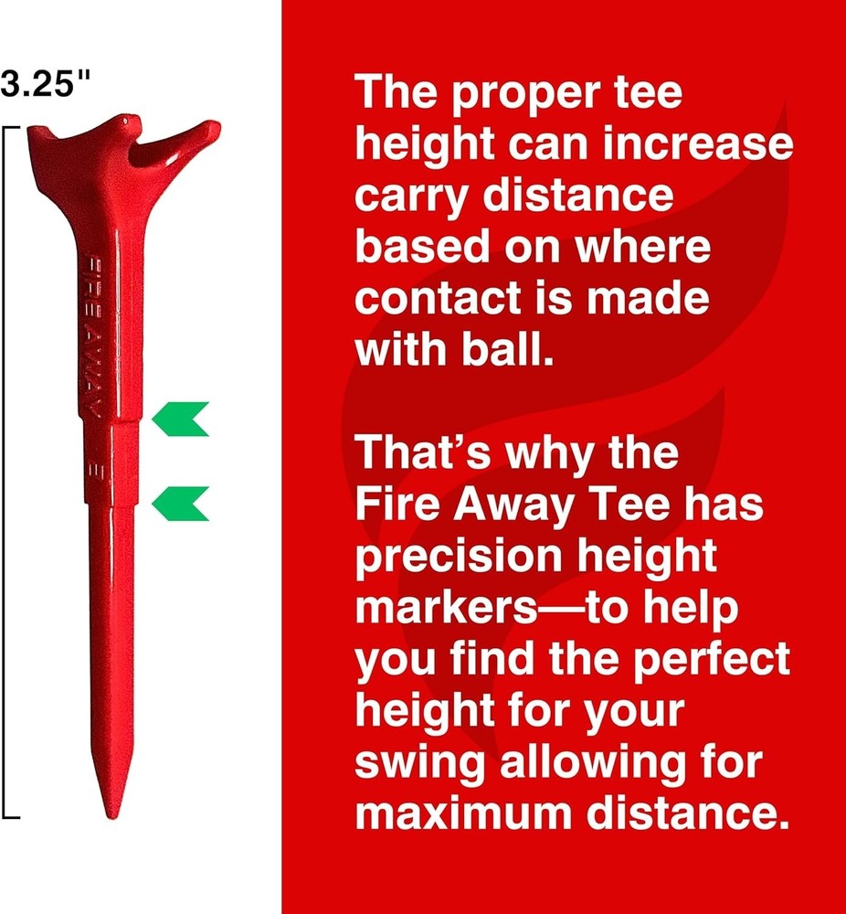 Unbreakable Plastic Golf Tees - Improved Trajectory