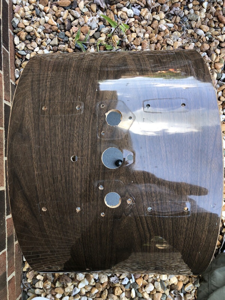 Rogers 22” Kick Drum Shell (project) -Big R ~1970 - Koa pattern