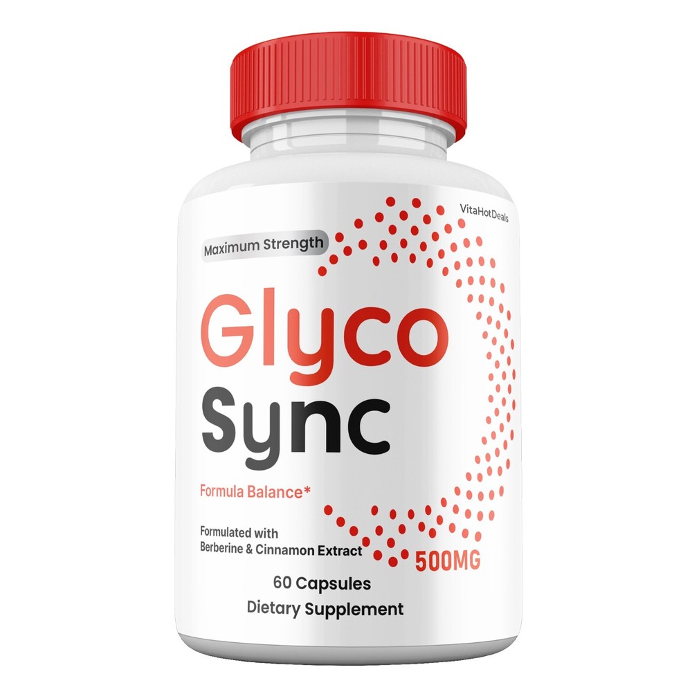 Glyco Sync Capsules, Max Strength, GlycoSync Blood Support Supplement (3 pack)