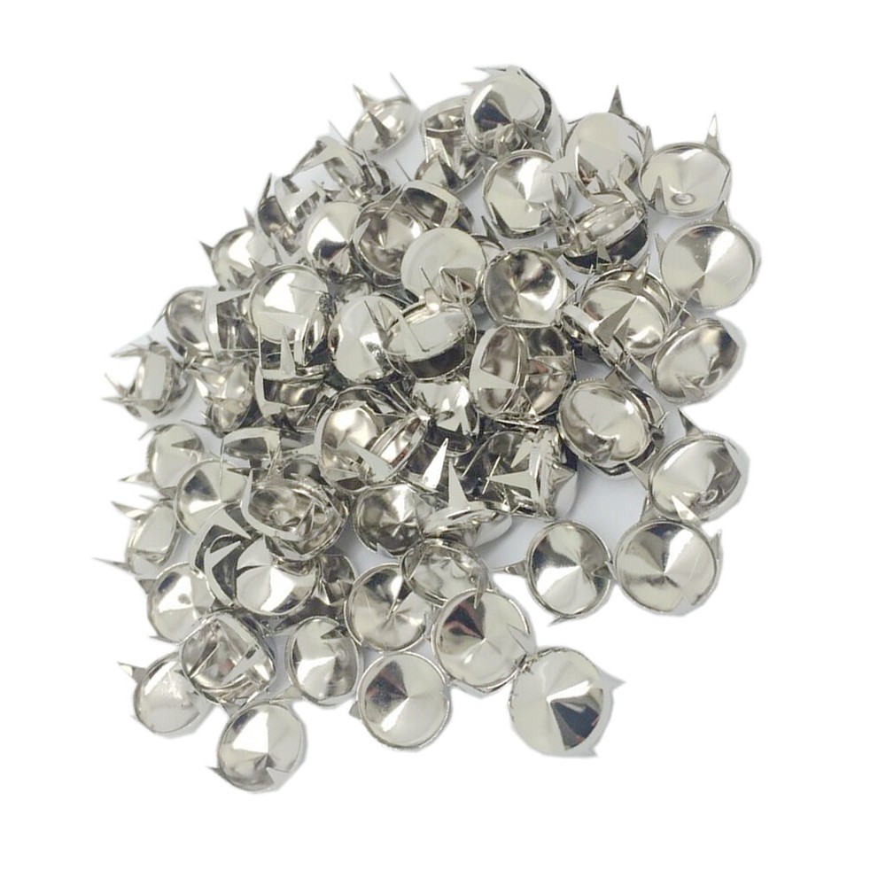 100 * Round Cone Rivet Studs DIY Leather Craft 12mm