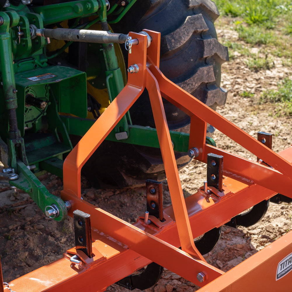 Titan Attachments 3 Point 5FT Rear Box Blade Scraper Grader, Cat 0 and 1
