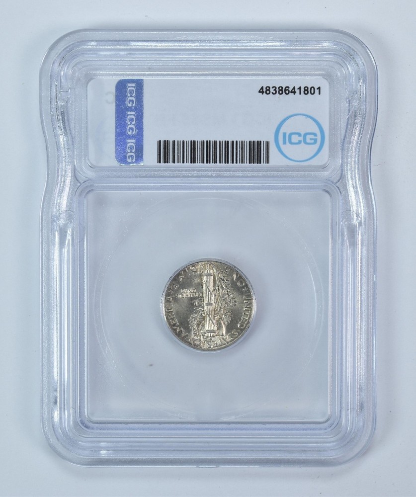 1935 Mercury Dime MS65 FB ICG