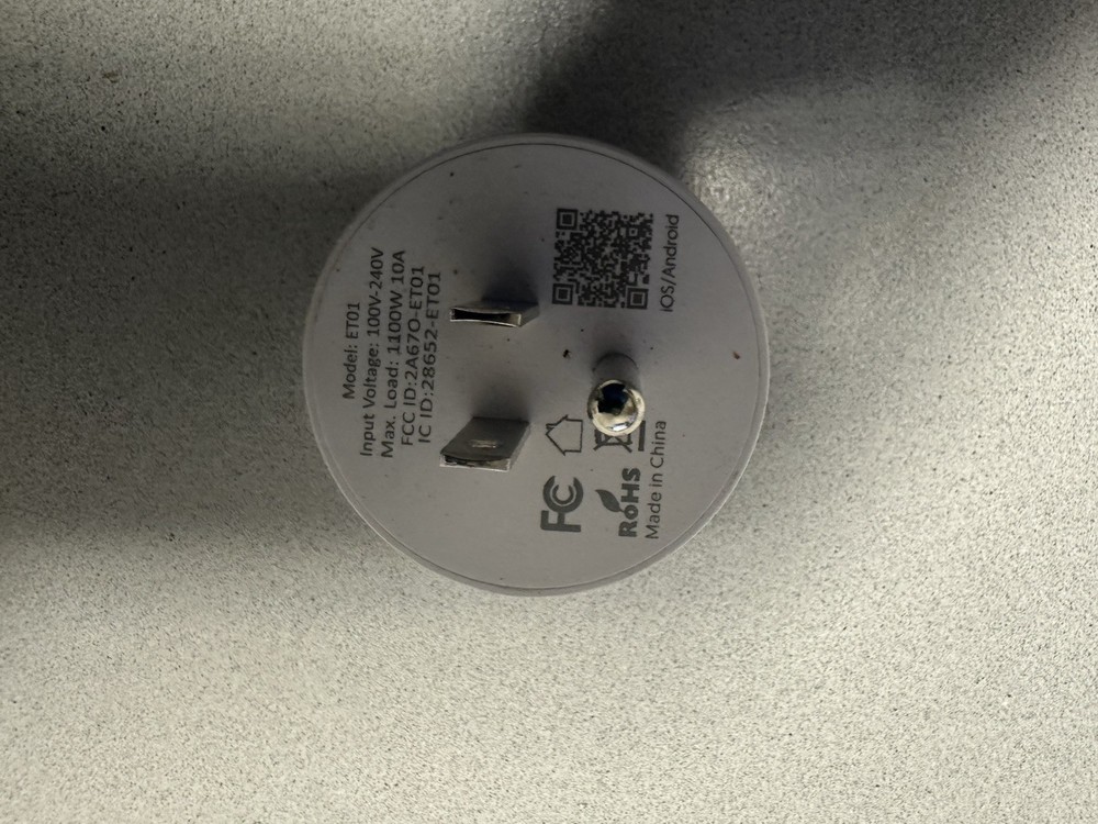 Eightree Model ET01 Smart Plug Pre-owned