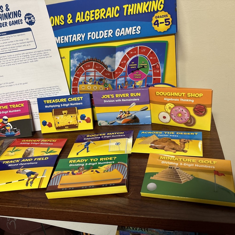 Lakeshore Learning Math Games, Operations & Algebraic Thinking Grades 4-5 ~New~